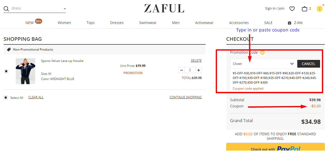 Zaful Coupons