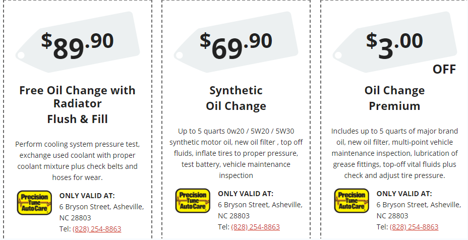 Precision Tune Auto Care Coupons