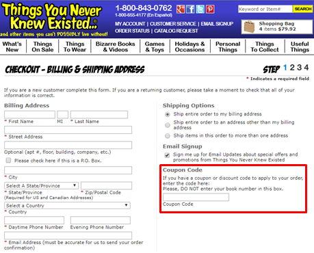Things You Never Knew Existed Coupons